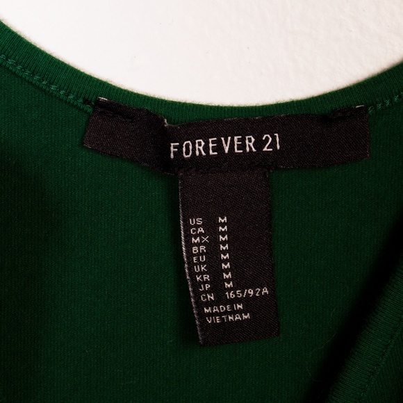 Forever 21 Green Spaghetti Strap bodysuit 💚 - Picture 3 of 3